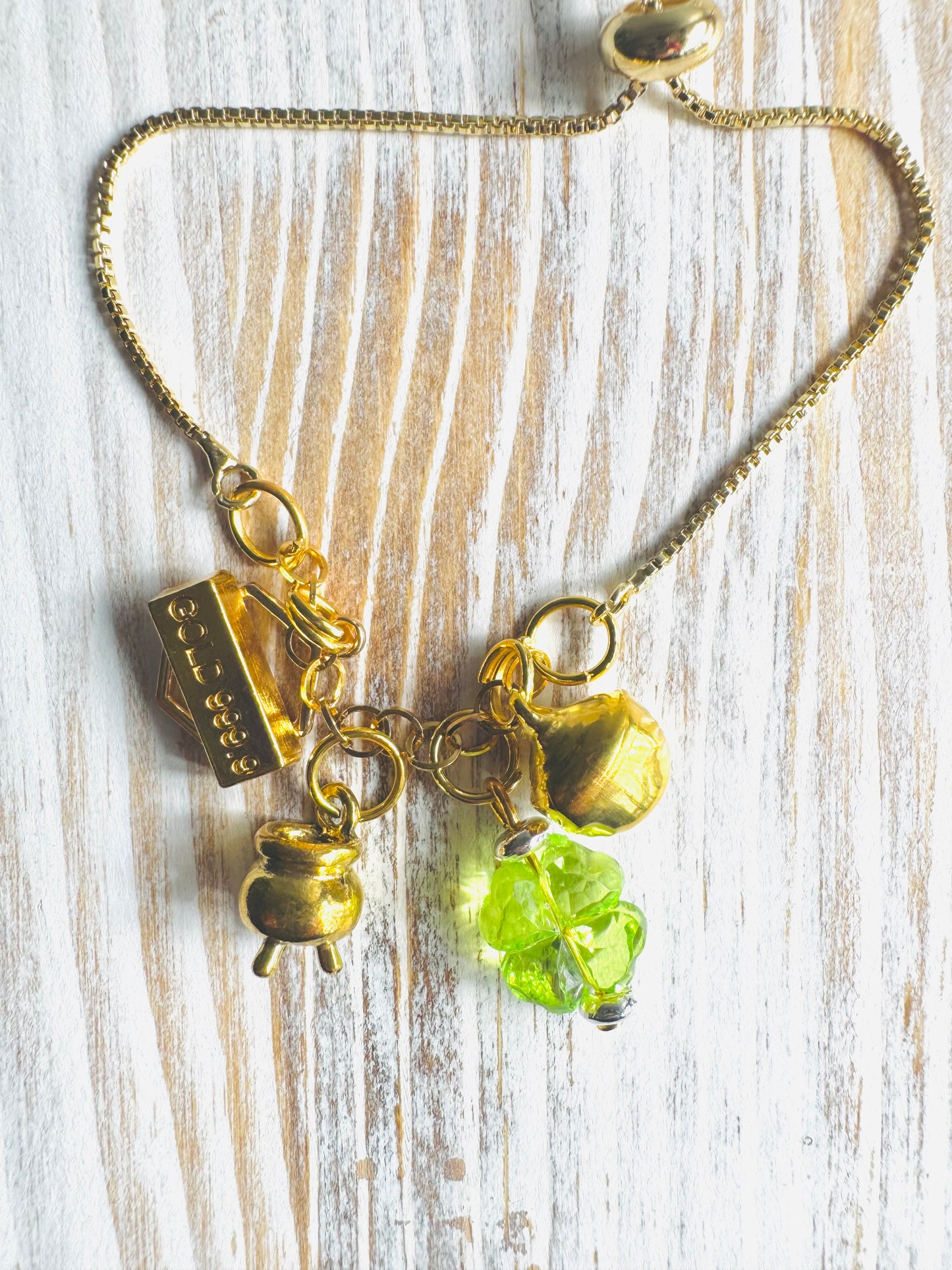 Pot of Gold Charm Bracelet