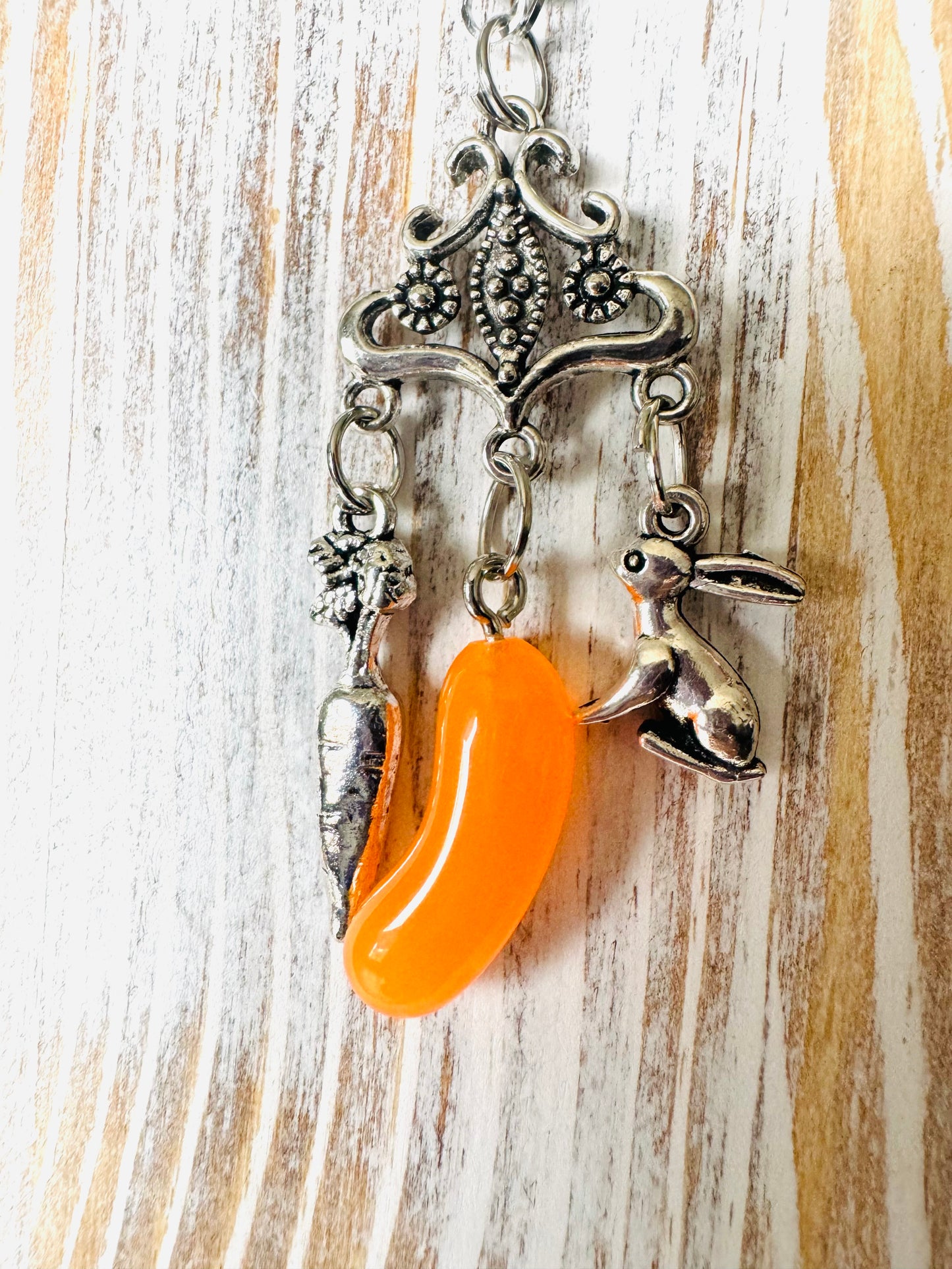 Carrot Bean Necklace