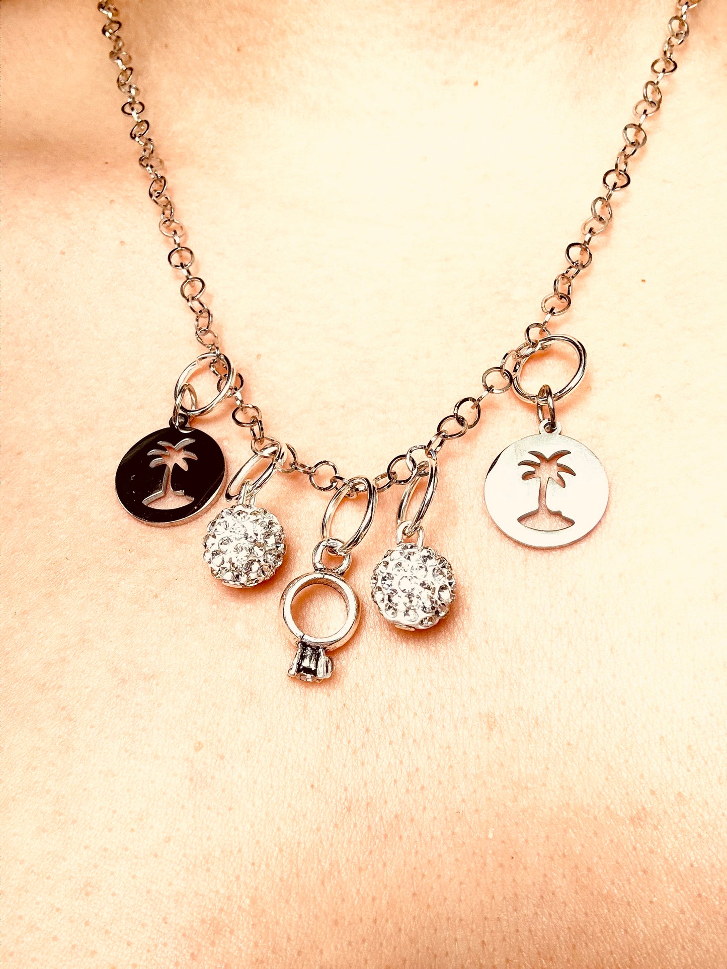 Beach Wedding Necklace- Palm Tree