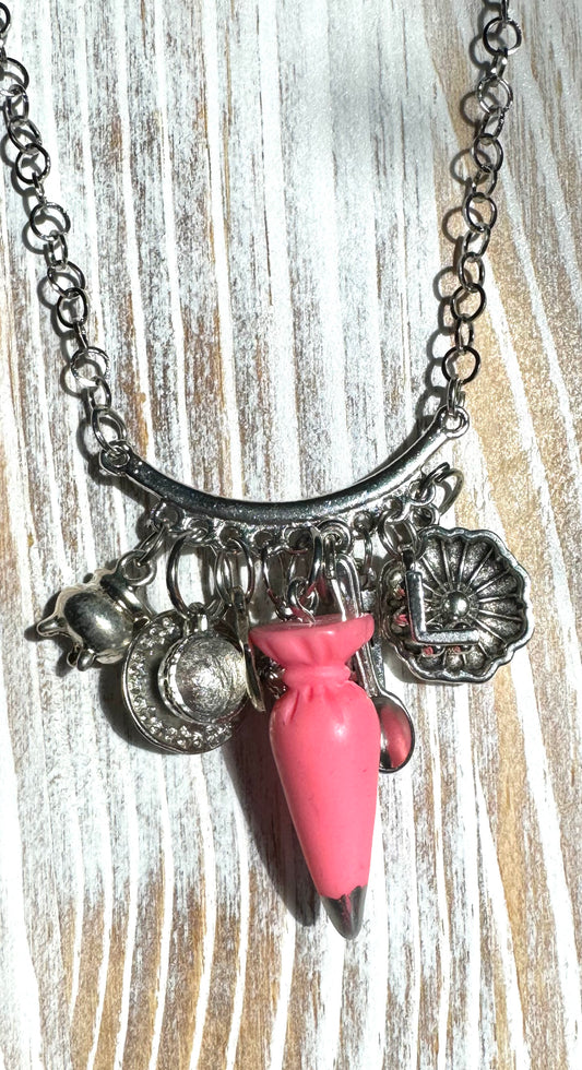 Pink Frosting Lovers Necklace