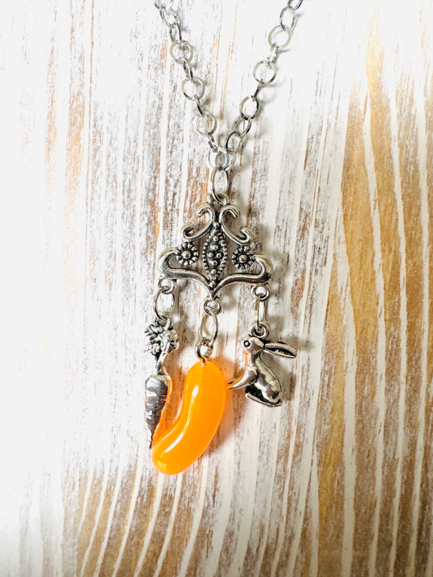 Carrot Bean Necklace