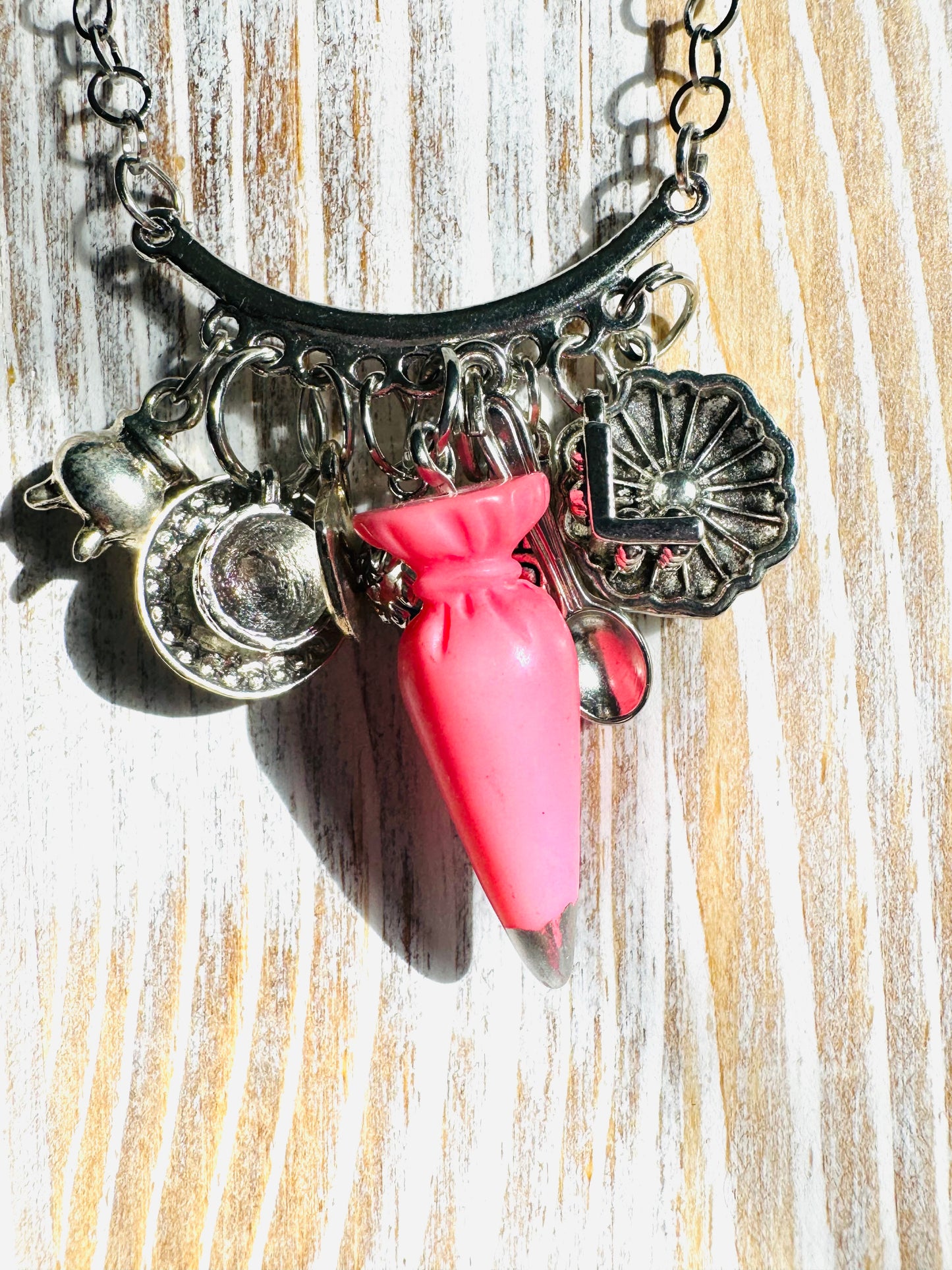 Pink Frosting Lovers Necklace