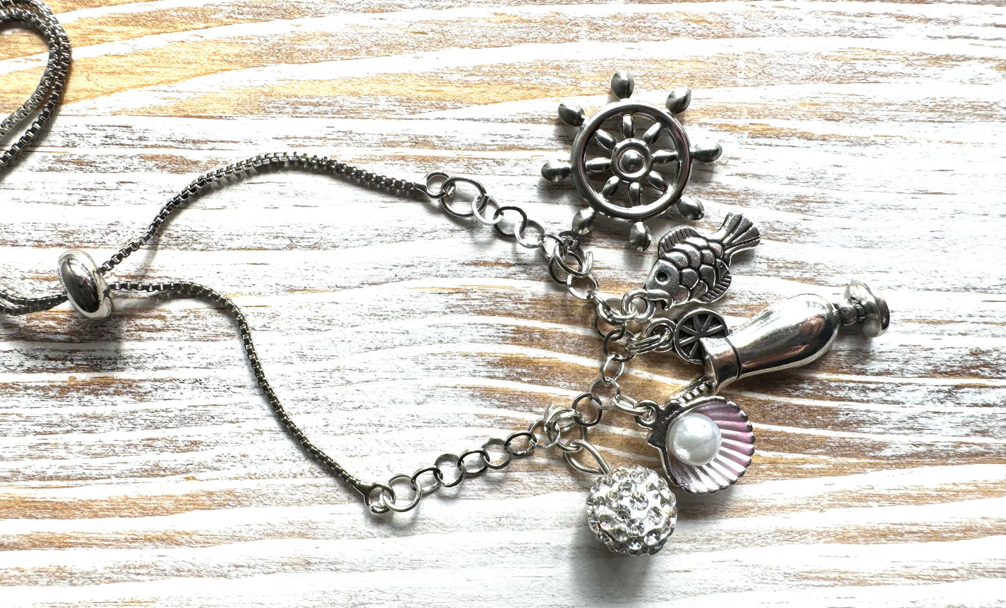 Drinks at Sea Charm Bracelet