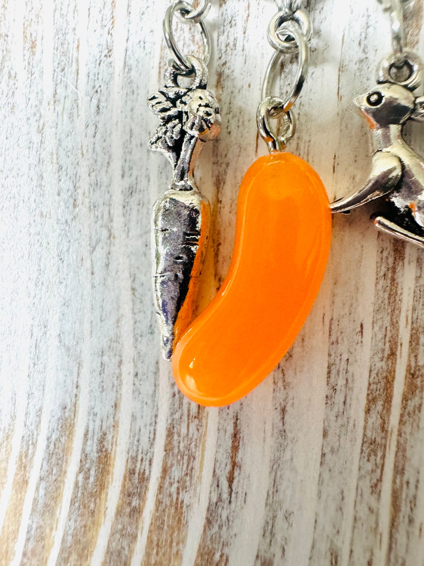 Carrot Bean Necklace